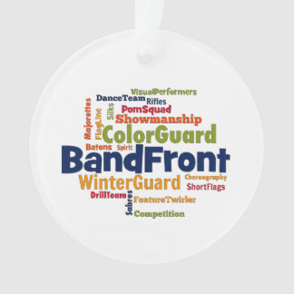 Band Front Word Cloud Ornament
