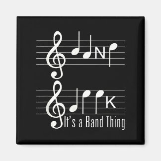 Band Geek Music Notes Funny Magnet