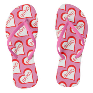 Band Hearts Jandals