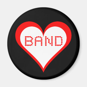 Band Hearts Magnet
