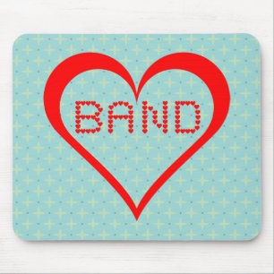 Band Hearts Mouse Pad