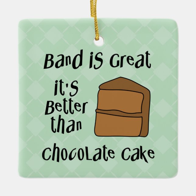 Band Is Great Ceramic Ornament (Front)