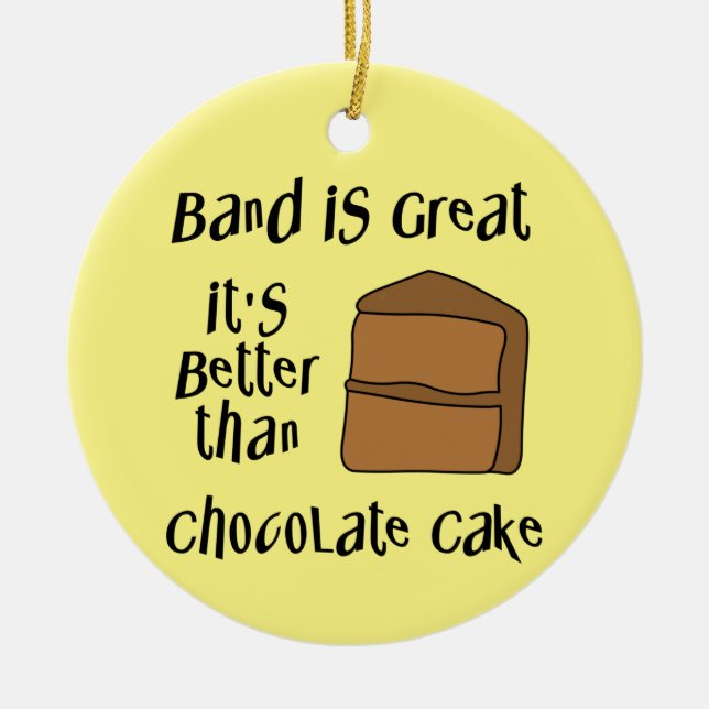 Band Is Great Ceramic Tree Decoration (Front)