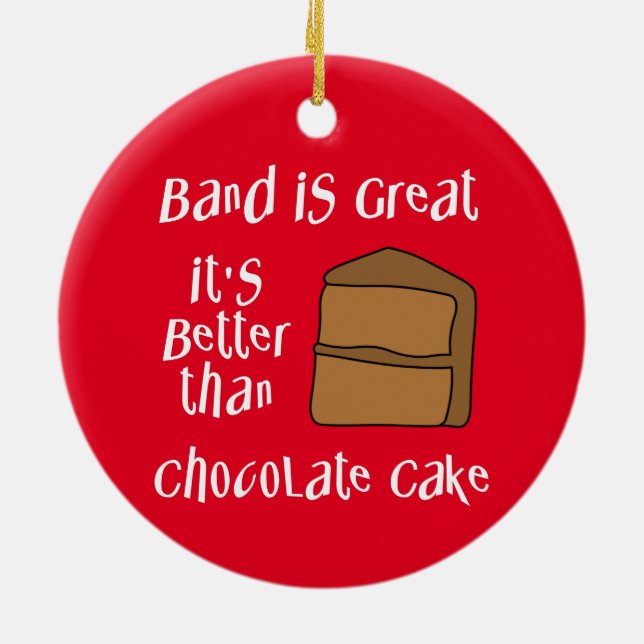 Band Is Great Ceramic Tree Decoration (Back)