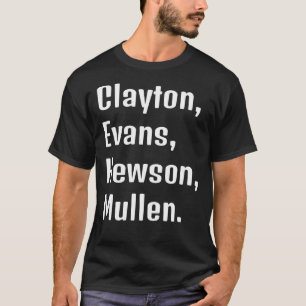 Band Members-Clayton, Evans, Hewson, Mullen.   T-Shirt
