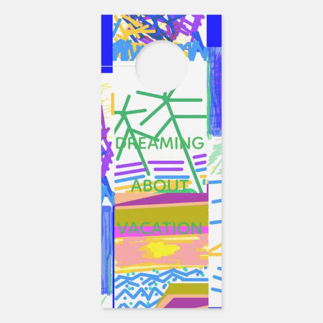  Band Members Festive Abstract  Door Hanger (Front)