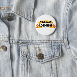 🎵 Band Merch Button   Custom Band Logo