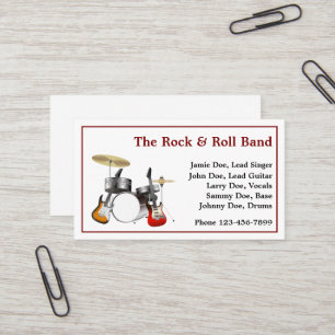 Band Musician Music Teacher Business Card