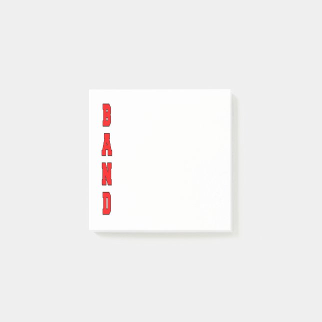 Band Post-it Notes (Front)