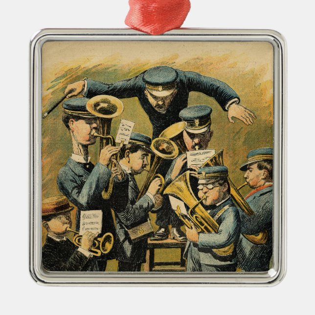 Band rehearsal metal tree decoration (Front)
