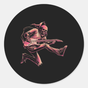 Band  Rock And Roll Guitar s For Men Band Tee 15 Classic Round Sticker