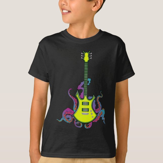 Band  Rock And Roll Guitar s For Men Band Tee 16 (Front)