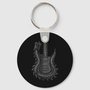 Band  Rock And Roll Guitar s For Men Band Tee 3 Key Ring