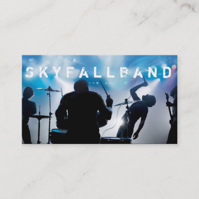 Band, Rock, Singers Performance Entertainment Business Card (Front)