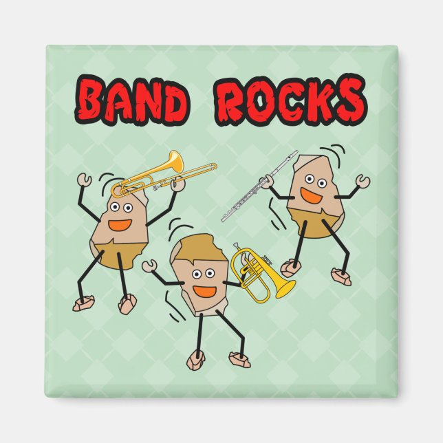 Band Rocks Magnet (Front)
