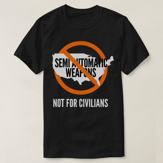 Band semi automatic Weapons, enough Stop Gun Viole T-Shirt (Design Front)
