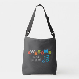 Band Teacher Appreciation Musical Notes, Awesome Crossbody Bag