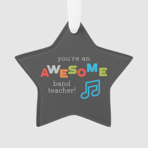 Band Teacher Appreciation Musical Notes, Awesome Ornament