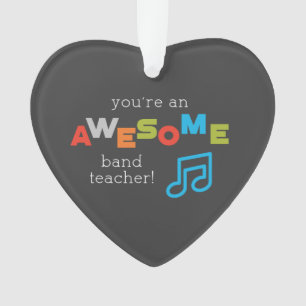 Band Teacher Appreciation Musical Notes, Awesome Ornament