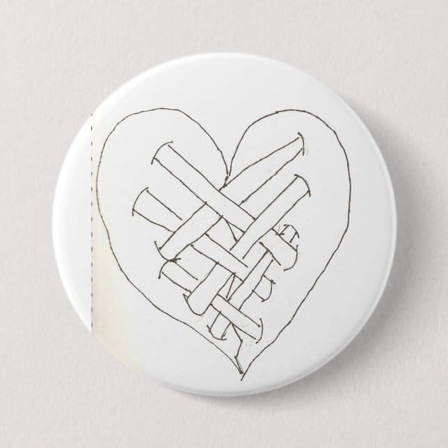 Bandaged Heart 7.5 Cm Round Badge (Front)