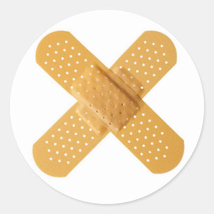 Bandages Classic Round Sticker