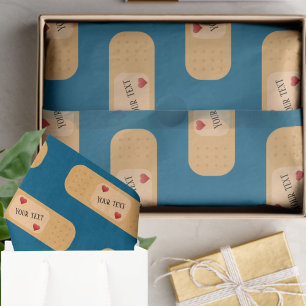 Bandaid patch plaster personalizable text  tissue paper