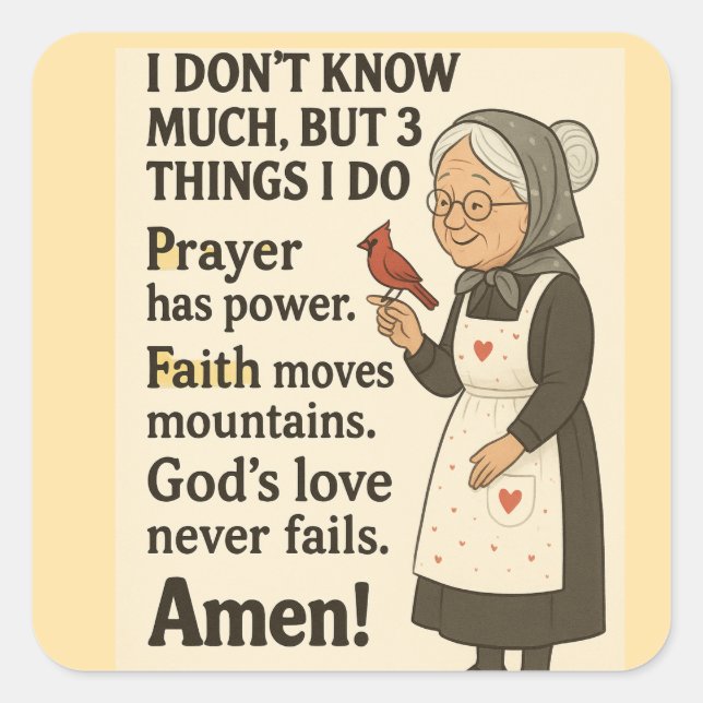 Bandana Square Sticker (Front)