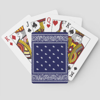 Bandana True Blue Playing Cards