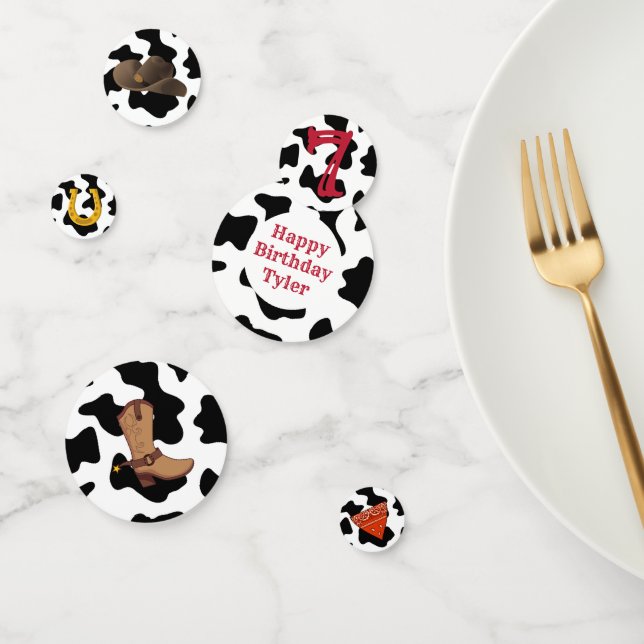 Bandanna Cowboy Party Confetti Table Decor (Group)