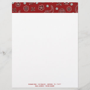 Bandanna Customisable Letterhead