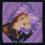 Bandanna funny ferret<br><div class="desc">A purple Bandanna with the image of a ferret.</div>