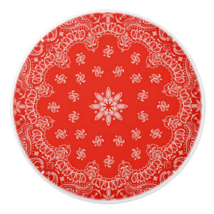 Bandanna Inspired Door Pull/Knob Ceramic Knob