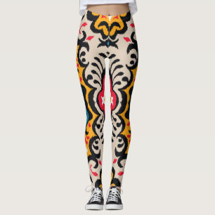 Bandanna Print: Vintage Paisley Silk. Leggings