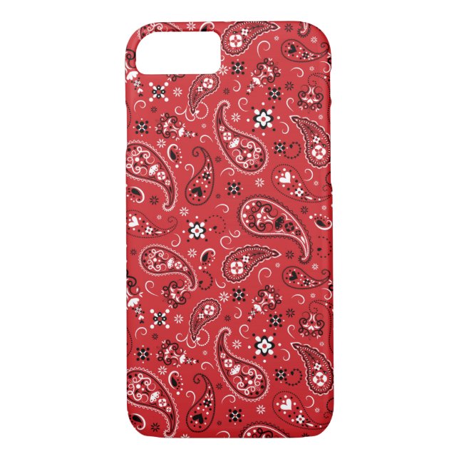 Bandanna Red Paisley  Case-Mate iPhone Case (Back)