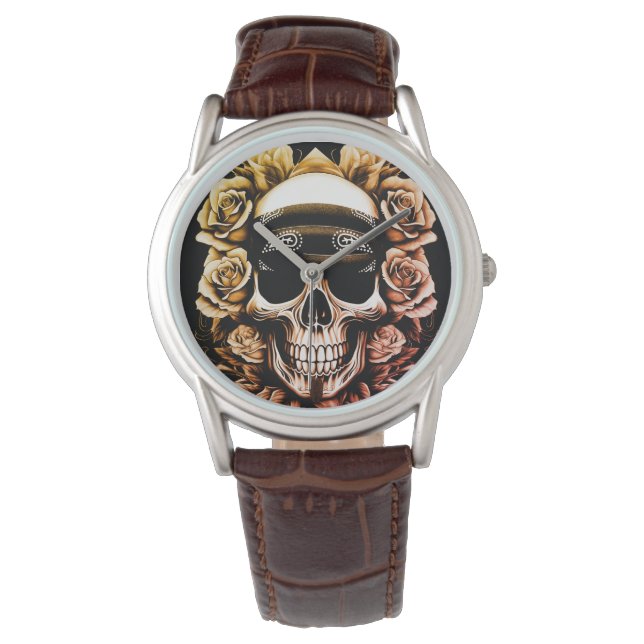 Bandanna Skull & Roses Watch (Front)