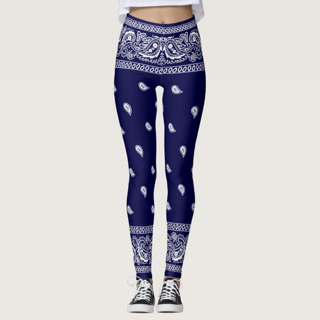 Bandanna True Blue Leggings (Front)