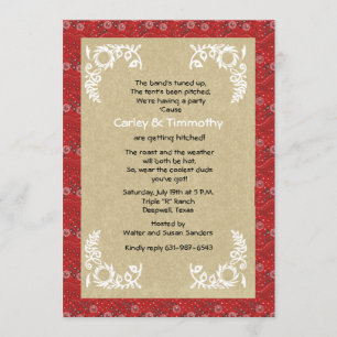 Bandanna Wedding Invitation