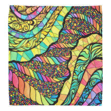 Bandanna with Colourful Abstract Design