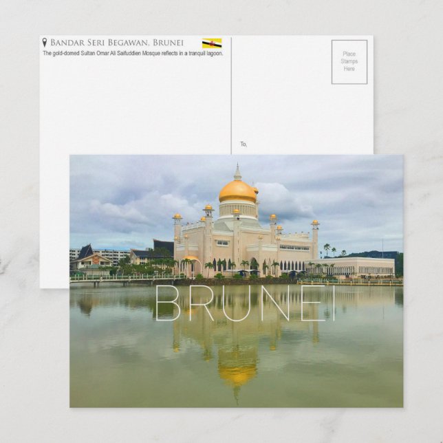 Bandar Seri Begawan, Brunei Travel Postcard (Front/Back)