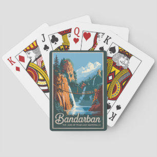 Bandarban Bangladesh Travel Art Vintage Playing Cards