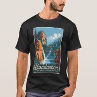 Bandarban Bangladesh Travel Art Vintage
