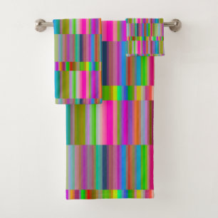Banded Stripes Bath Towel Set