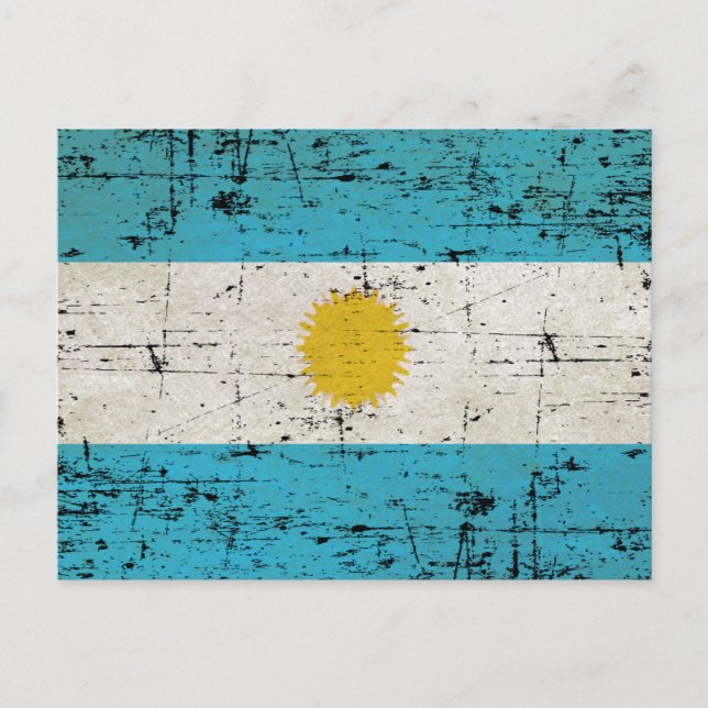Bandeira da Argentina Postcard (Front)