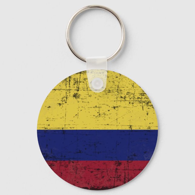 Bandeira da Colombia Key Ring (Front)
