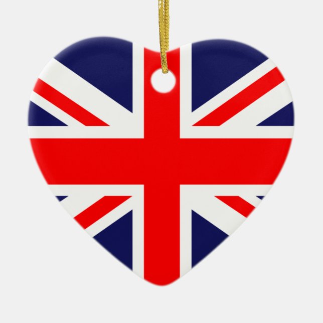 BANDEIRA DA INGLATERRA CERAMIC TREE DECORATION (Front)