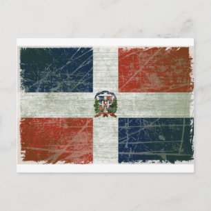 BANDEIRA DA REPÚBLICA DOMINICANA POSTCARD