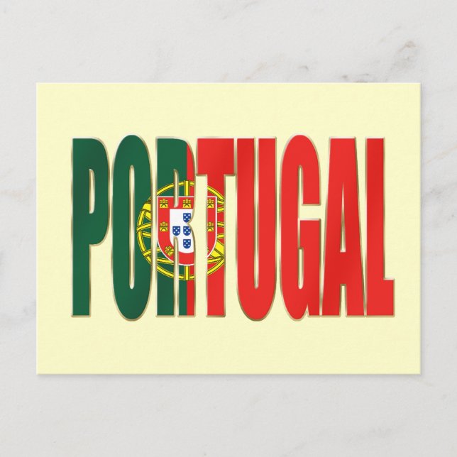 Bandeira Portuguesa - Marca "Portugal" por Fãs Postcard (Front)