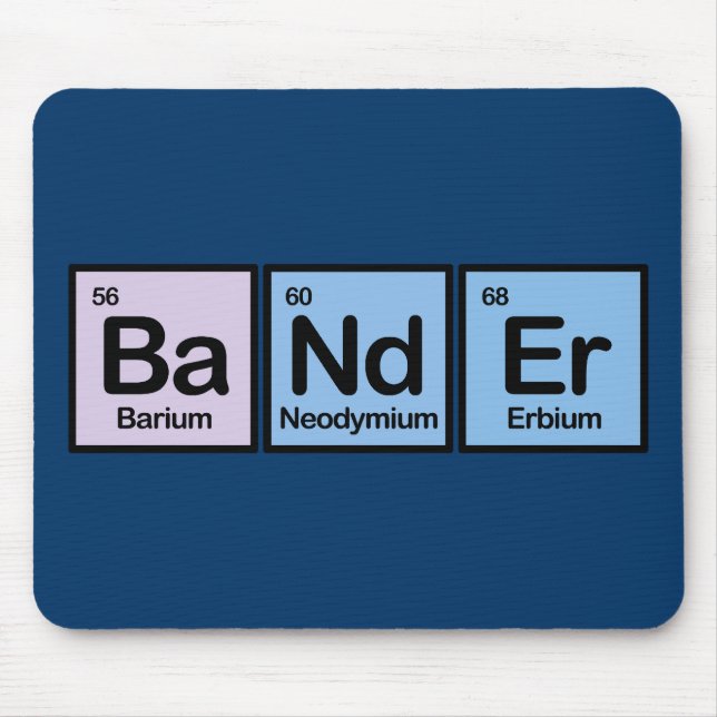 Bander Made of Elements Mouse Pad (Front)