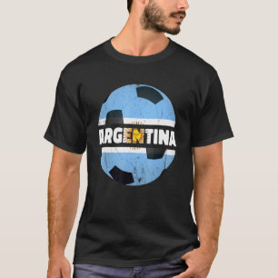 Bandera Argentina Flag Soccer Ball Baln Ftbol Arge T-Shirt
