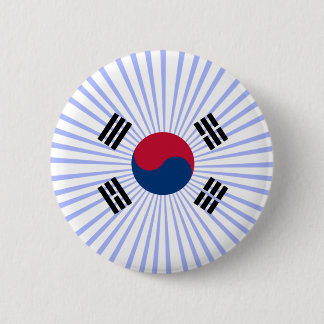 Bandera coreana 6 cm round badge